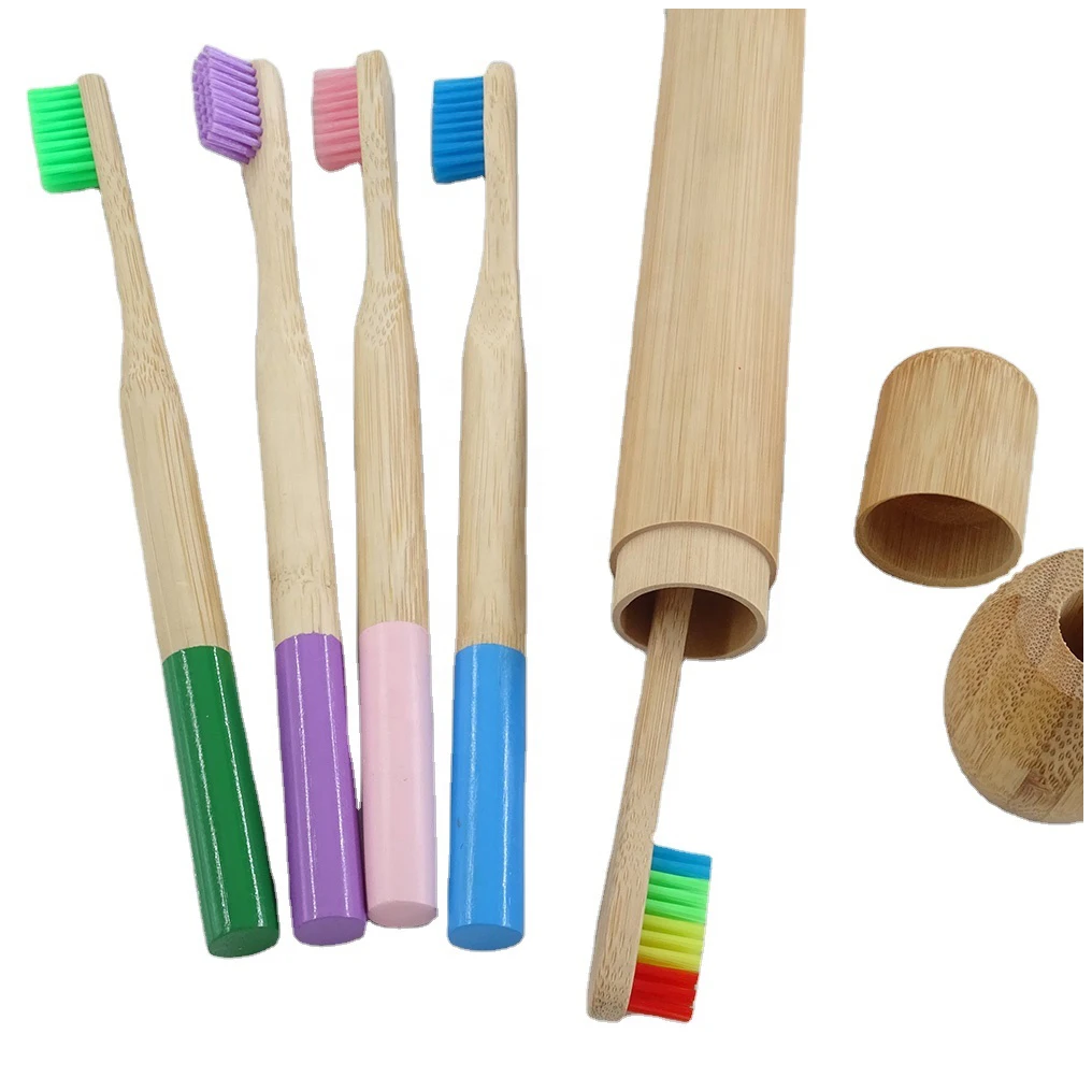 Factory Supply Eco-Friendly OEM Logo Eco Friendly Bamboo Toothbrush Wholesale Adult Biodegradable Bamboo Toothbrushes