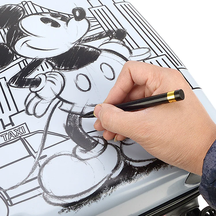 Customize Colourful Cartoon Mickey Childrens Travel Trolley Baby Carryon Suitcase Kids Hard Case Luggage