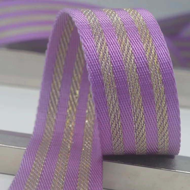 Woven jacquard ribbon polypropylene binding tape double side woven tape