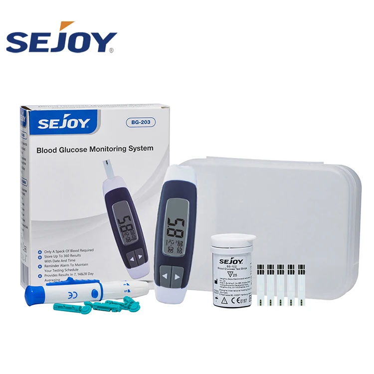Sejoy sugar test strips code free blood glucose test strips glucometer strips