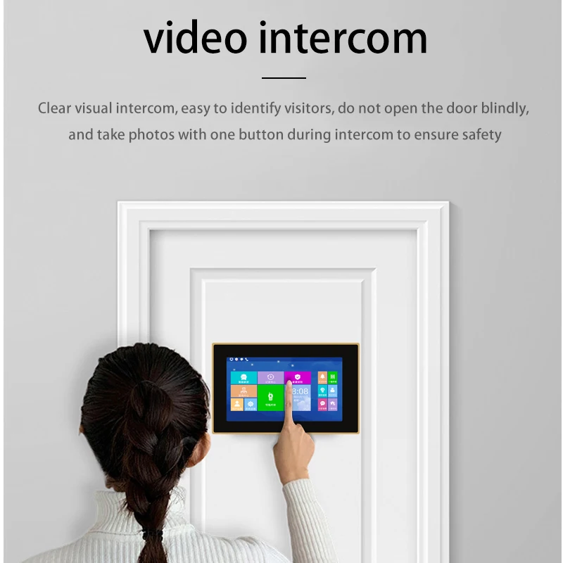 Building Intercom Villa Apartment Building Intercom 7-inch Tcp Ip Video Door Phone Intercom System