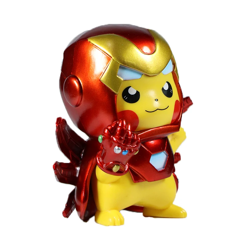 Hot-selling MK50 Iron Man spider-man cos picachu Anti-hulk bust GK pvc model Avengers figurine animated movie handyman