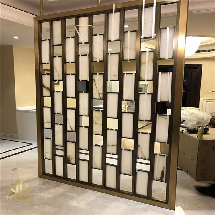 Customized Interior Decorative Wall Partition Room Divider Partition Metal Scree Room Dividers Stainless Steel Partition Room