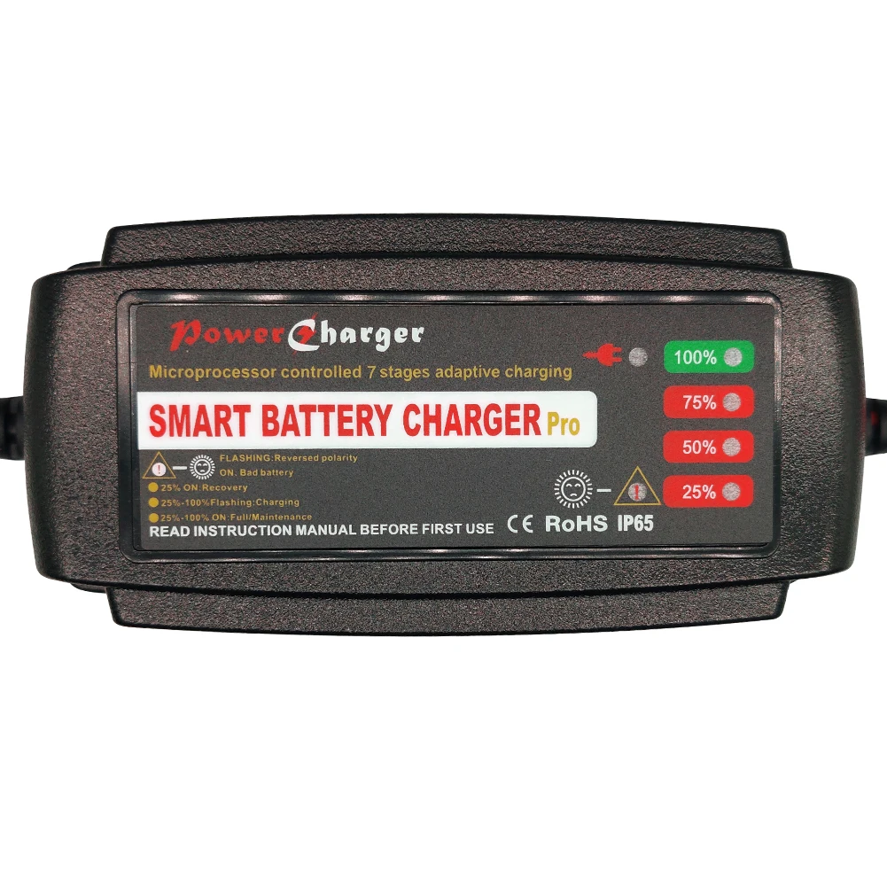 Best selling 12V 5A 7 stage Desulfator waterproof smart lead acid car Battery Charger