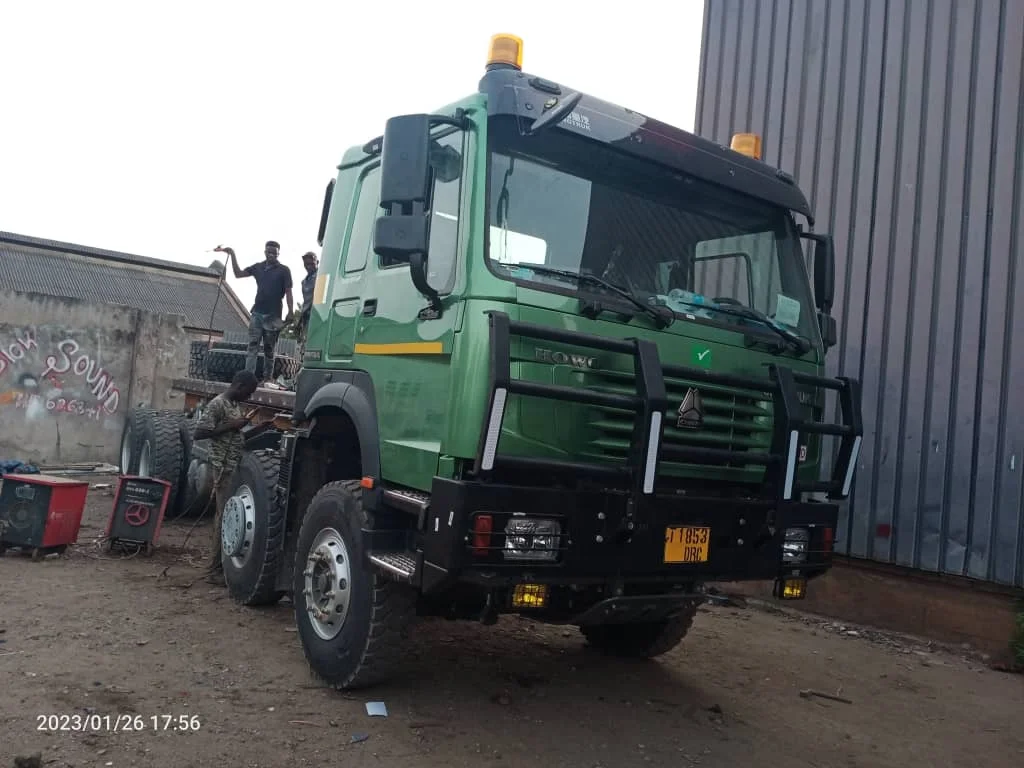 Good and Hot Selling Howo 8x4 Off-road Dump Truck Chassis with high bumper for sale