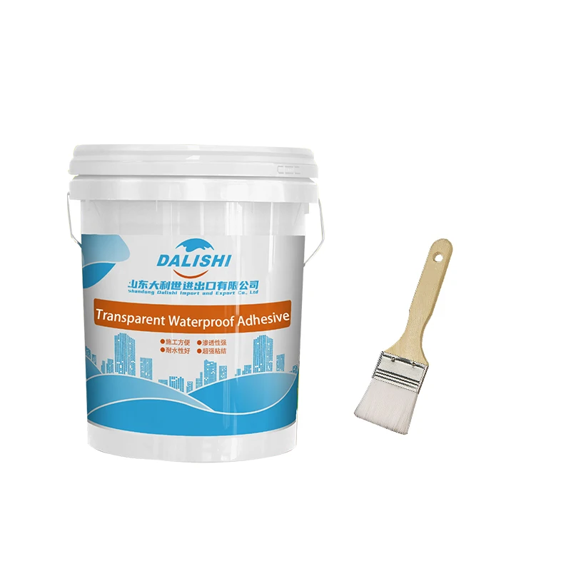 External wall transparent waterproof glue waterproof plugging and anti-seepage roof external wall leak repair material