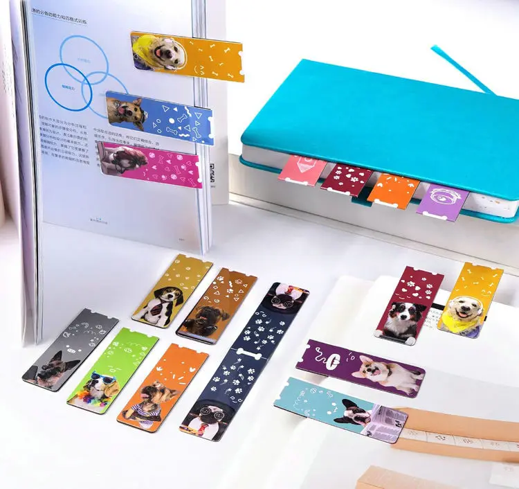 custom design permanent magnet  folding magnetic bookmarks magnetic  page clips for  book