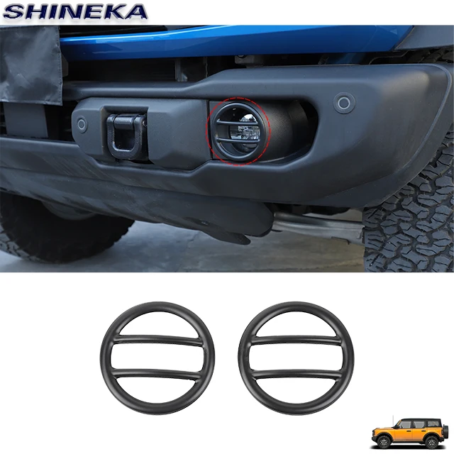 Hot Sale Exterior Car Accessories Front Foglight Cover Fog Lamp Decoration And Protection For Ford Bronco 2021+