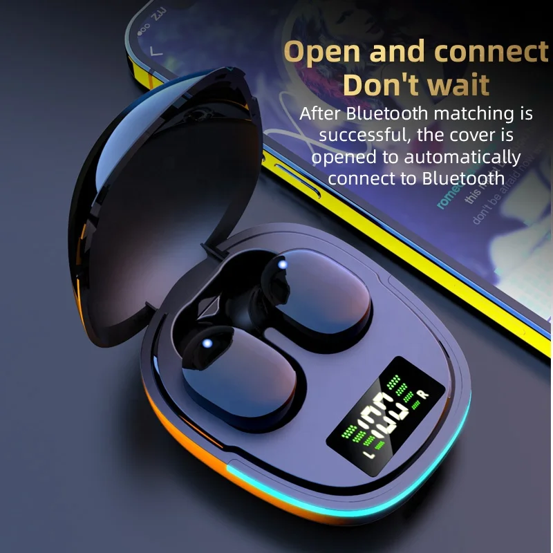 G9S Tws gaming headset low latency portable touch LED display noise canceling Stereo wireless headset in ear earbuds