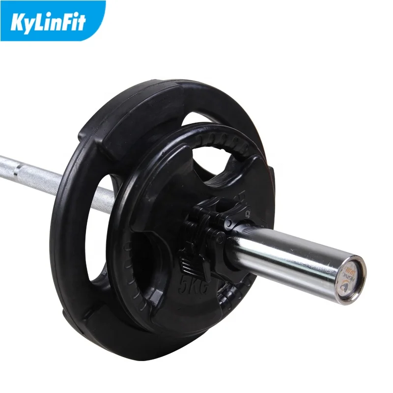 Gym Fitness 2.2m Chrome Weight Lifting OB86 Straight Barbell Bar