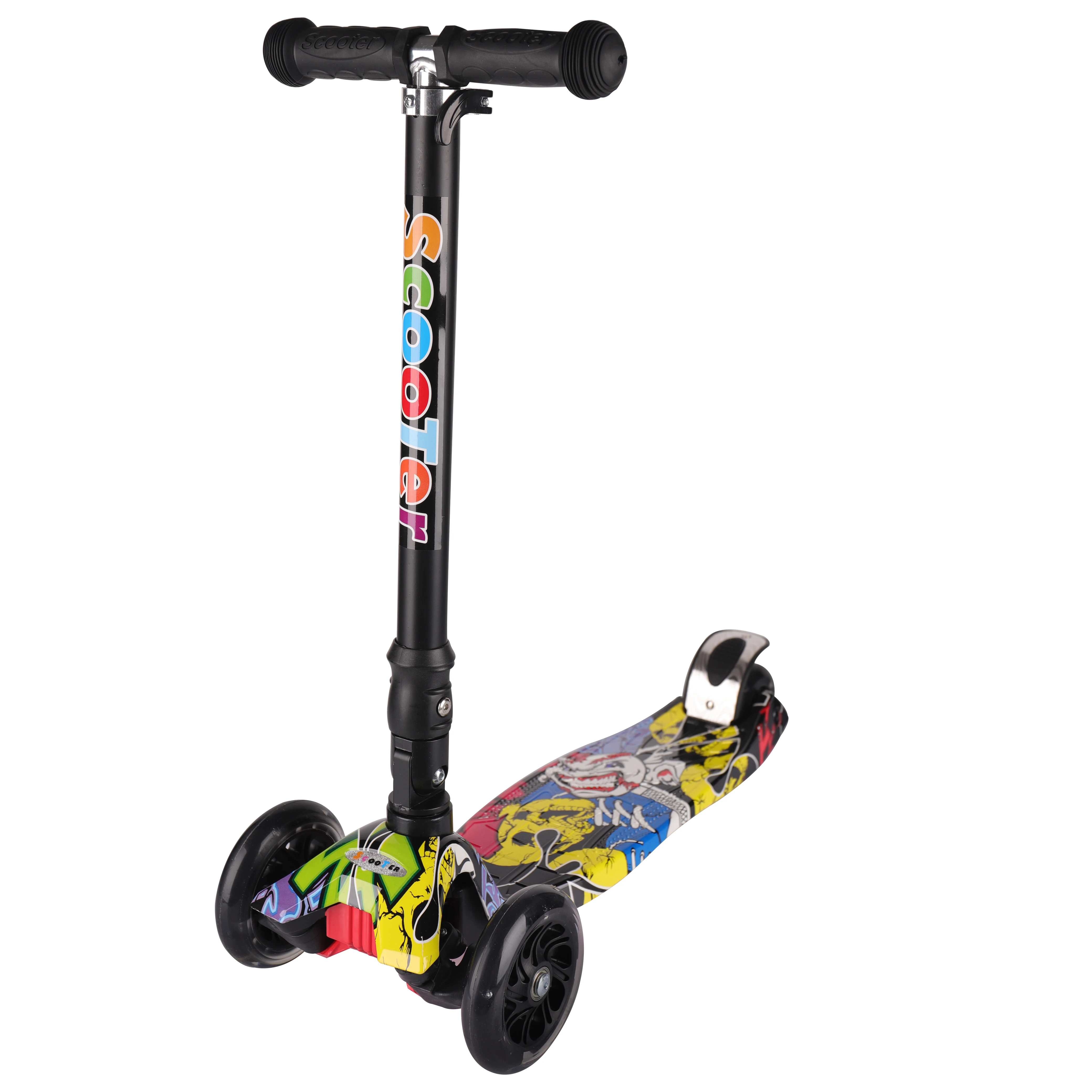 2022 Custom Adjustable 3 In 1 Three Wheels Foldable Kid Kick Scooter For Kids