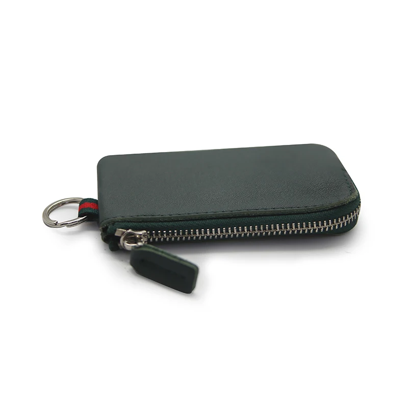 2022 New Designer Mens Plush Small Mini Wallet Bags Custom Coin Case Zipper Card holder Top Layer Leather Coin Purse