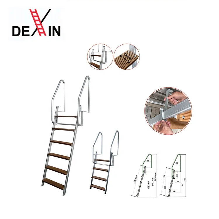 DX-B3014/ DX-B3016 4 и 6 ступеней стальная лестница для плавательного бассейна сталь док-станция Лестница ступенька из плавать лестницы