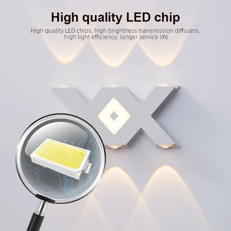 Ushine High Performance IP65 Garden Letter Wall Light Aluminum Waterproof Outdoor LED Wall Lamp