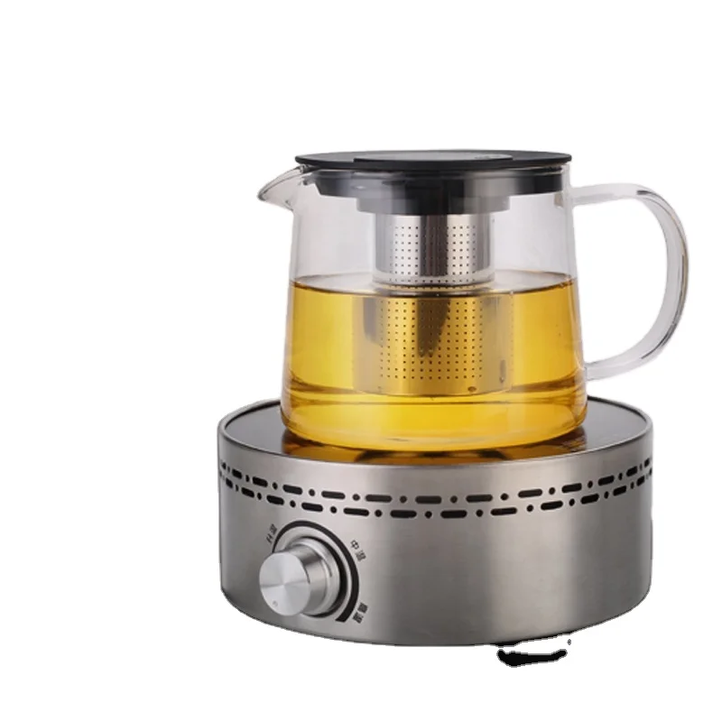 
1.5L Transparent Glass Tea&Coffee Pot for Radiant Cooker Heat-resistant Glass Pot Stovetop Safe 