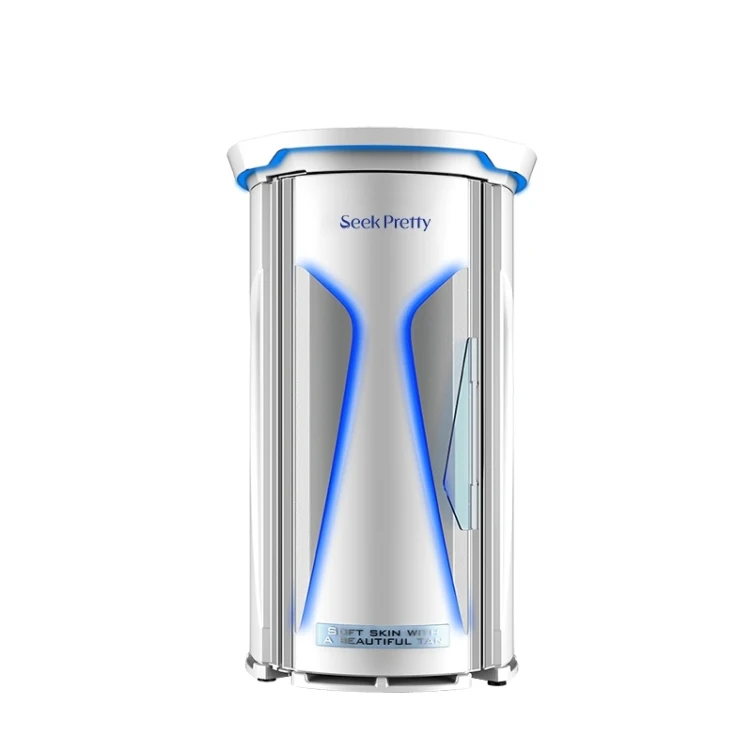 OEM ODM Germany 225W Rubino Red UV Light Stand Up Salon Indoor Solarium Machine Vertical Tanning Beds