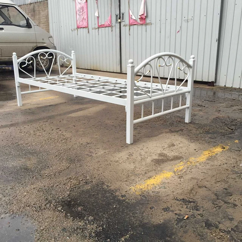 Dubai Qatar hot sale model bed frame metal single bed