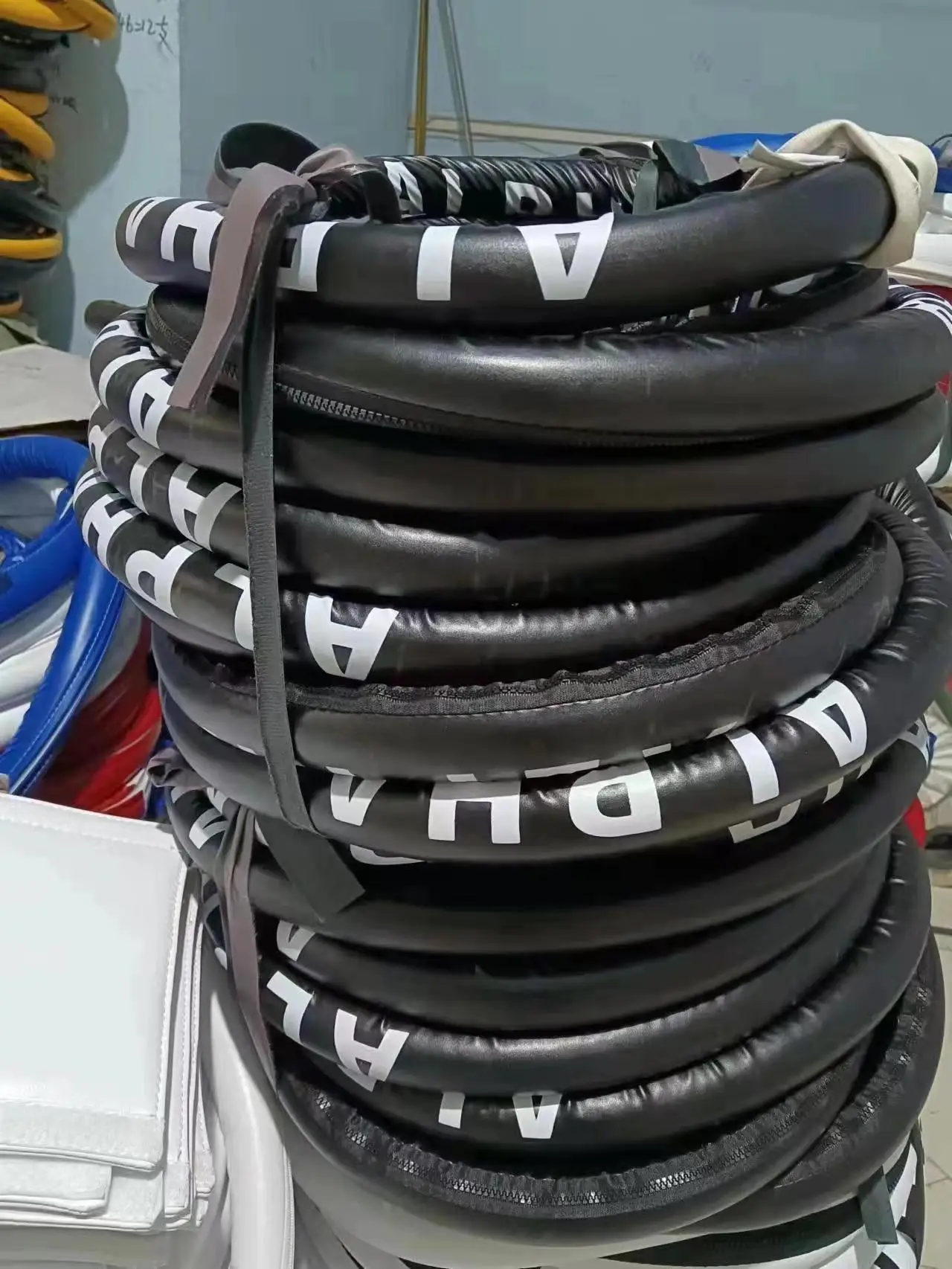 Factory High Quality Custom Boxing Ring Rope Covers Boxing Ring Canvas Covers Corner Pads Accessories
