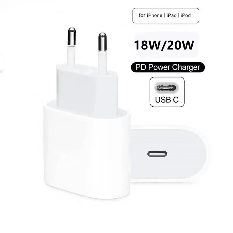 18 Вт 20 USB-C PD быстрое зарядное устройство Оригинальный США ЕС разъем USB C адаптер питания для iPhone 11