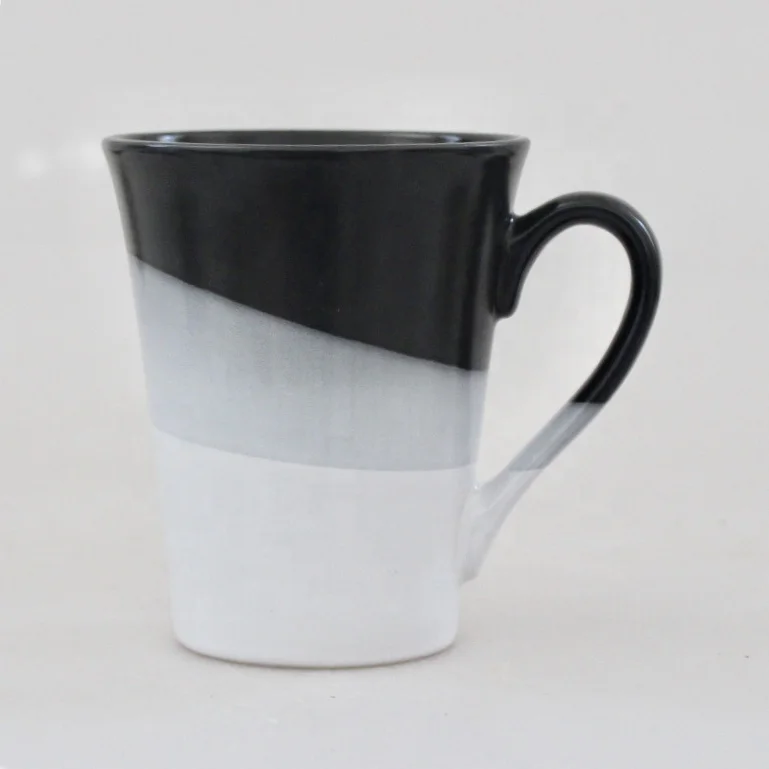Hot sales custom Half glaze effect Ceramic Mug Stoneware Promotion Custom mug