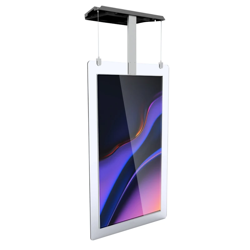 Ultra thin Hanging double-sided poster screen advertising machine Intelligent window ultra HD advertising machine