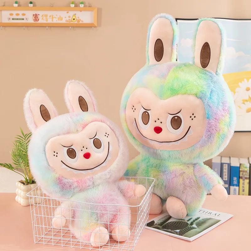 Labubu Monsters Cute Bear Action Figure Cotton Pillow Plush Toys with Claw Machine Kids Gifts Decoration Dolls