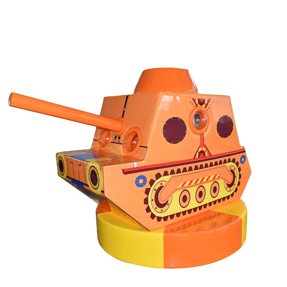 OK Playground tank theme soft play electric toys indoor playground equipment