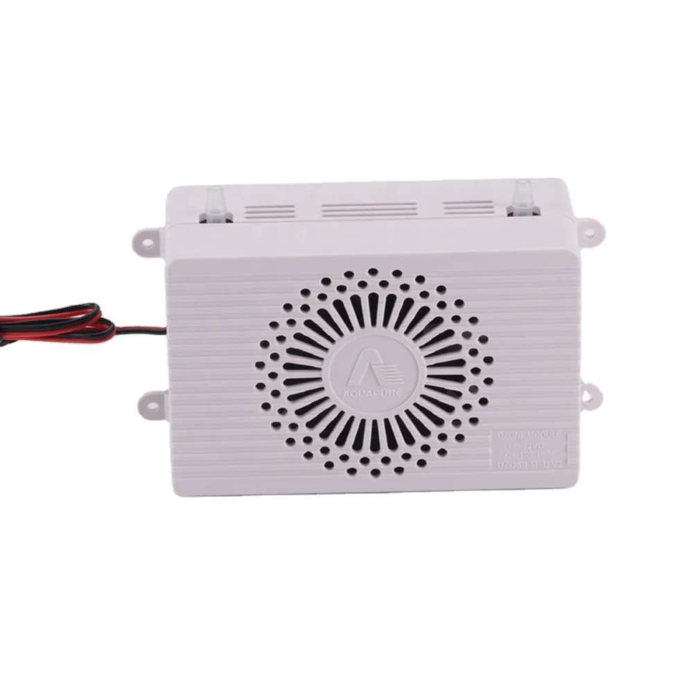 Integrated 500mg/h pure quartz Ozone reactor with Fan Cooling input Ozone Generator Parts With 12VDC power