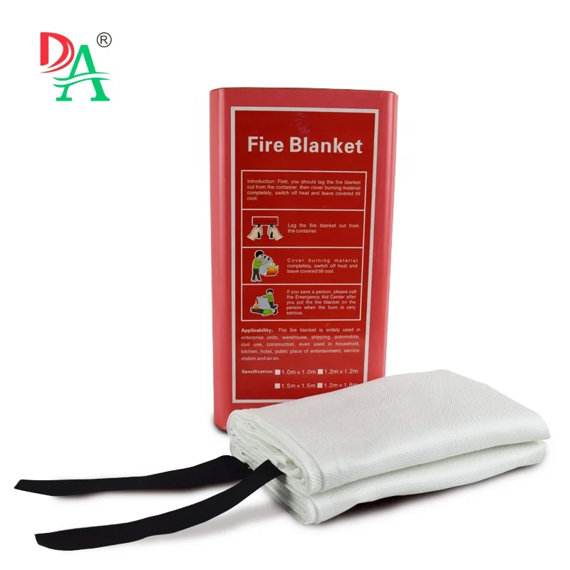 high  degree fire proof 430g 100% Fiber Glass fire blankets for sale