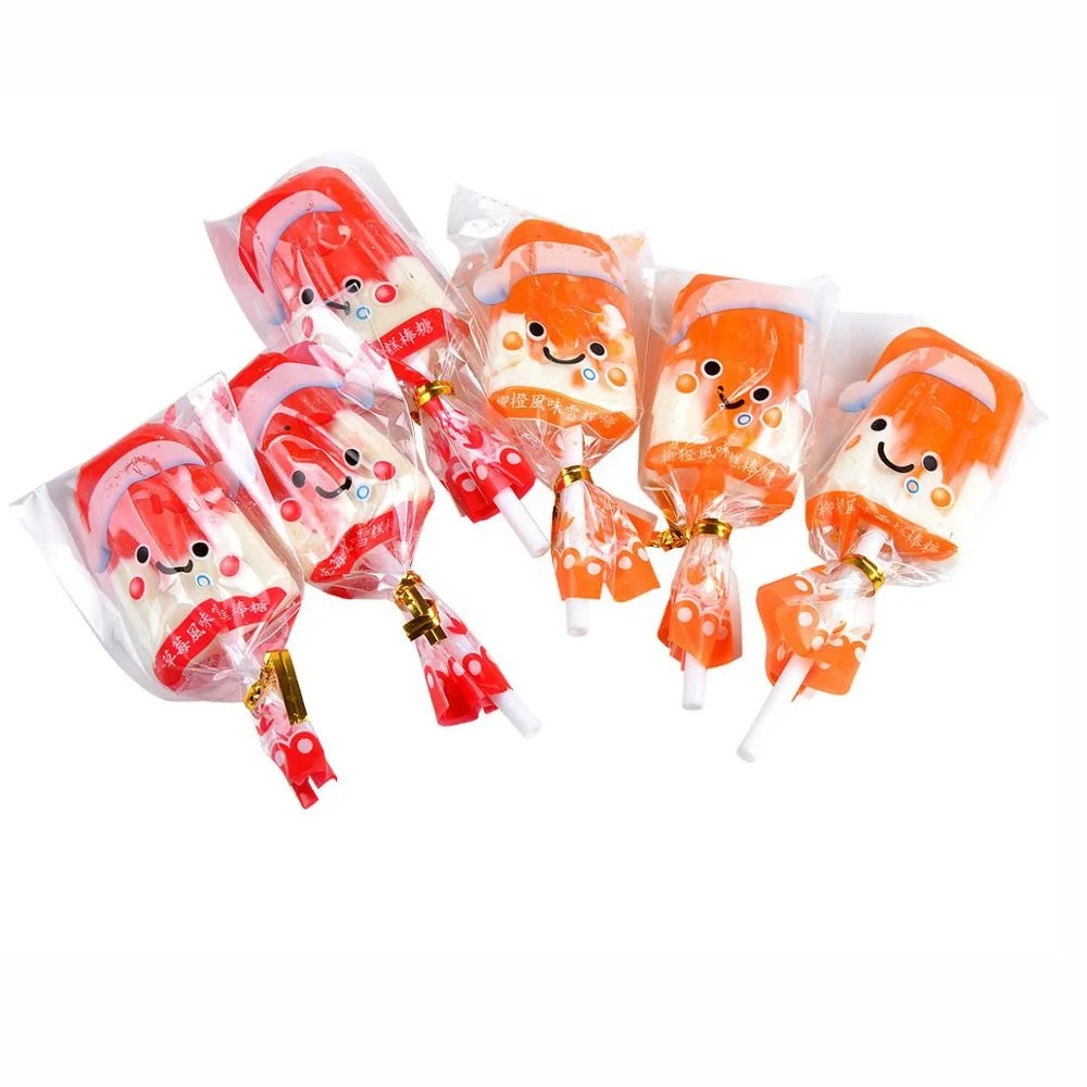 
Fruit flavor Heart Shape Swirl Lollipops candy 