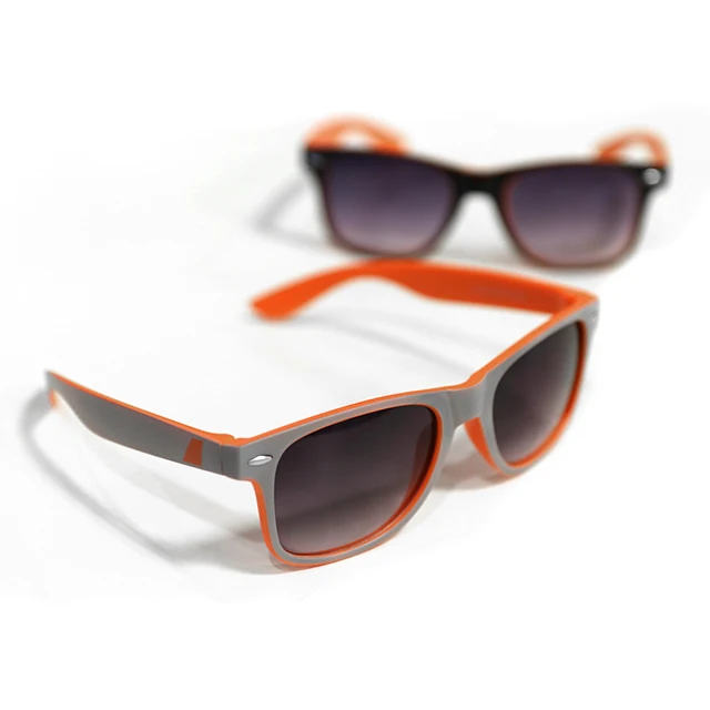 Бесплатные образцы двухцветных очков пластиковые солнцезащитные очки 2020 с пользовательским логотипом UV400