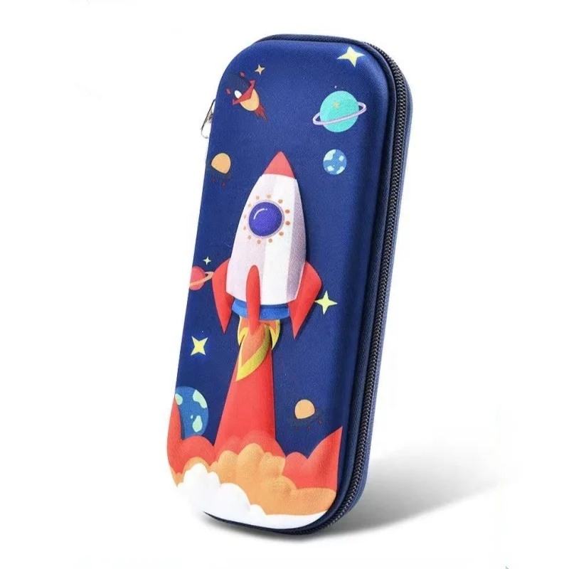 Popular Beautiful Student School Pencil Box 105*230mm Cartoon Cute Zipper Cases Kids Stationery