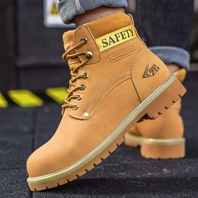 Wholesale ZG Boots For Work Woodland Safety Shoes Microfiber Leather