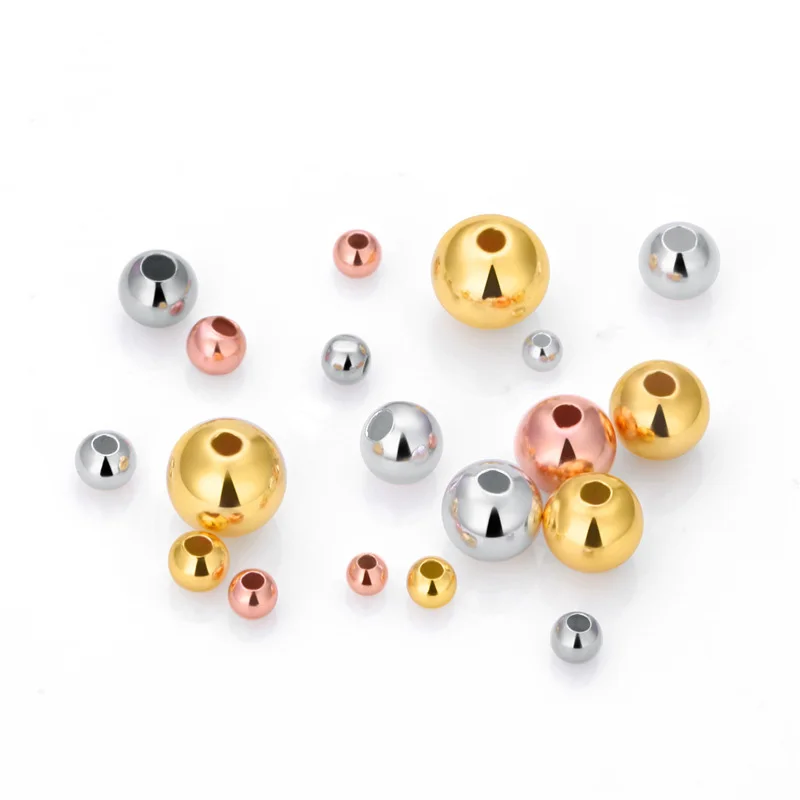  Jewelry Accessory Spacers Beads Accessories For Bracelets 925 Sterling Silver Fixed Bead DIY