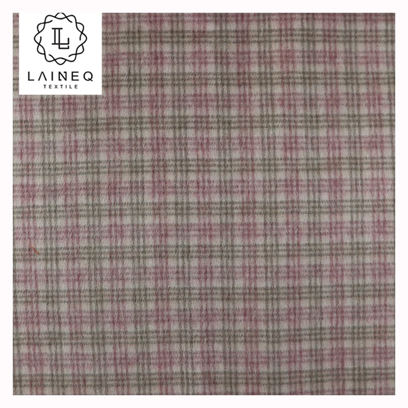 
fashionable double sided check/herringbone wool alpaca overcoat fabric 