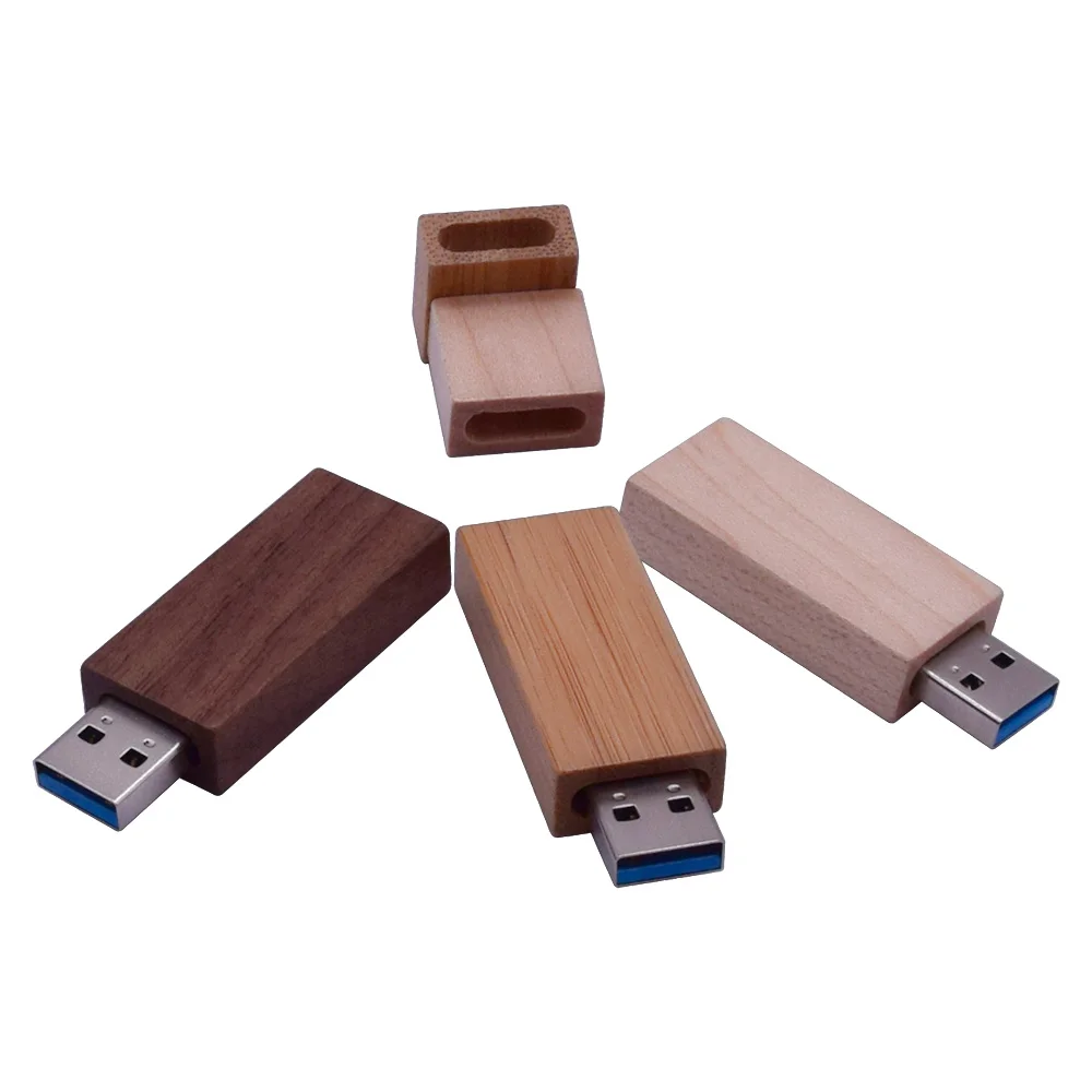 Fivestars Buy Pendrive Usb 3.0 Wood Flash Drive 8g/16g/32g/64g/128g Custom Logo Wedding Bulk Gifts Memory Stick high speed stick