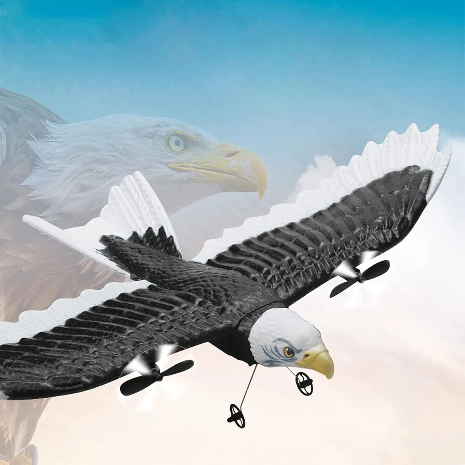 FX651 RC Airplane glider 405mm Simulation Wingspan Eagle Aircraft 2.4G Radio Control Toys Christmas Gifts hot sell