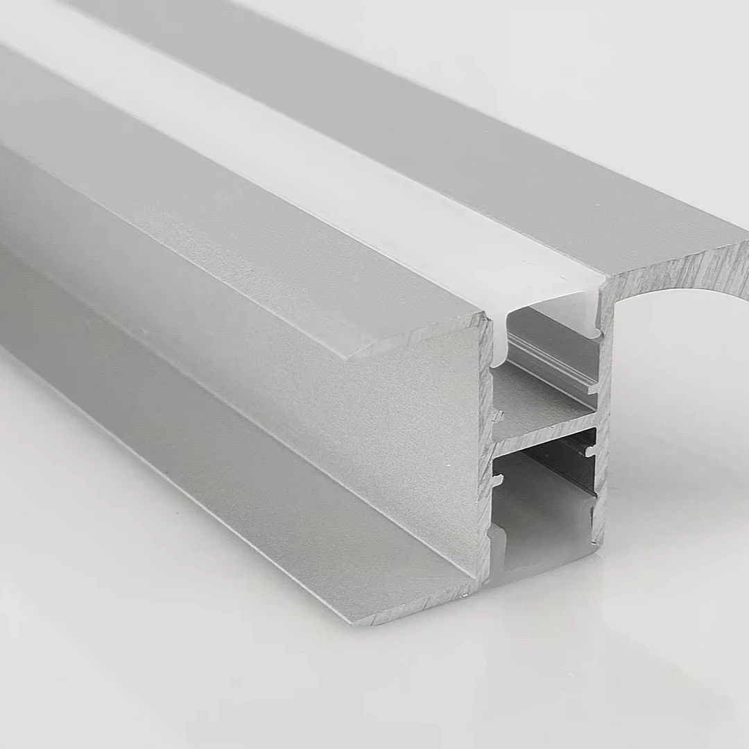 Recessed cabinet door handles with LED lighting cabinets with LED aluminum handles