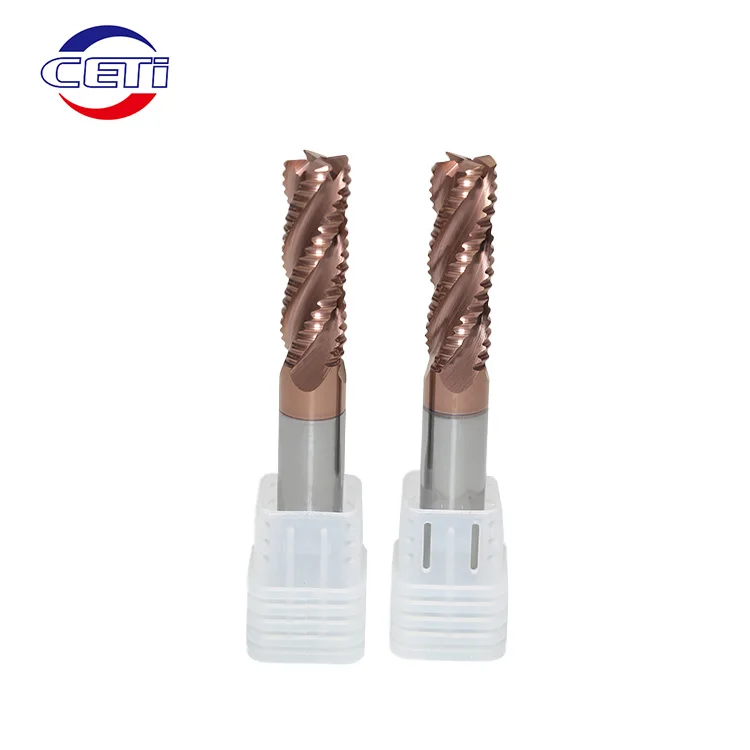 13 years factory wholesale 4 Flute 3 Flute Flat End Mills 45 55 60 65 HRC CNC Solid Carbide Milling Cutter