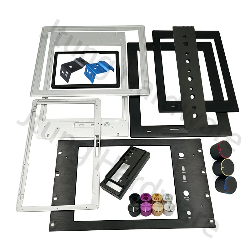 Custom Service Metal Aluminum Steel Amplifier Front Panel Faceplate Face Plate Back Plate for Electronic Instrument