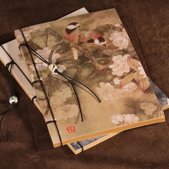 
China factory brown paper handmade thread-bound sketch graffiti notebook DIY kraft paper note-taking diary 