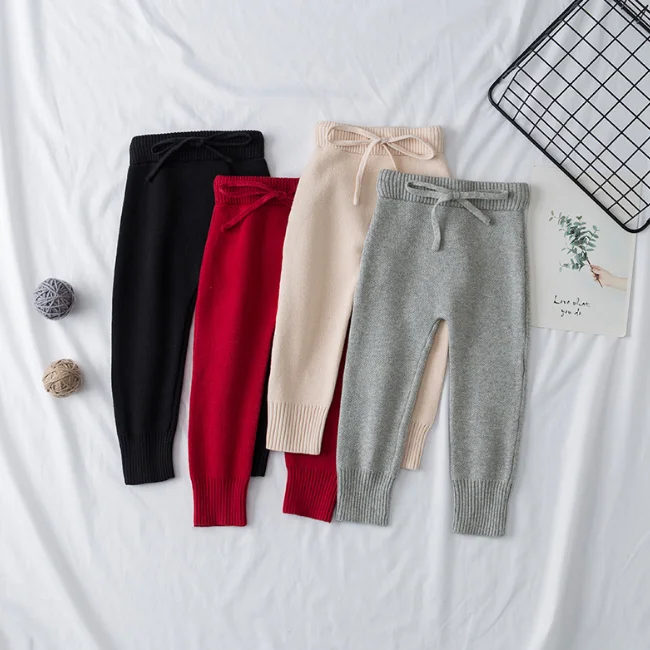 PHB 60205 blank knitted design winter 2018 cloth baby pants