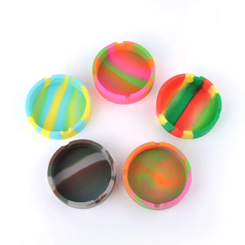 Wholesale Custom Wooden Smokeless Rasta Standing Silicone Big Marble Ashtray