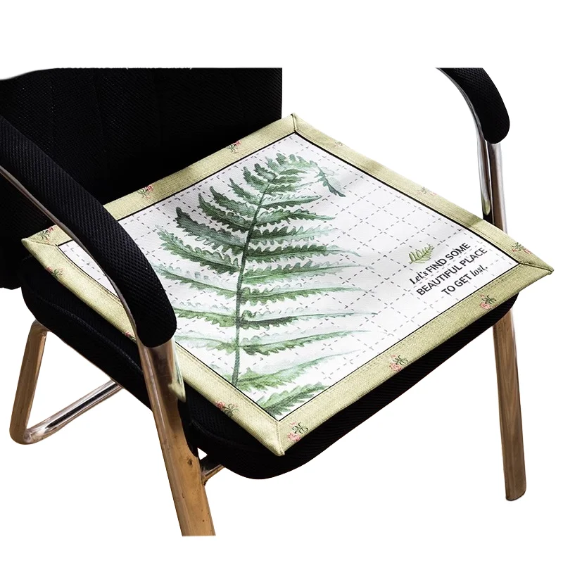 High quality Ice silk pine leaf summer office breathable chair cushion student ice silk cushion stool bamboo cushion