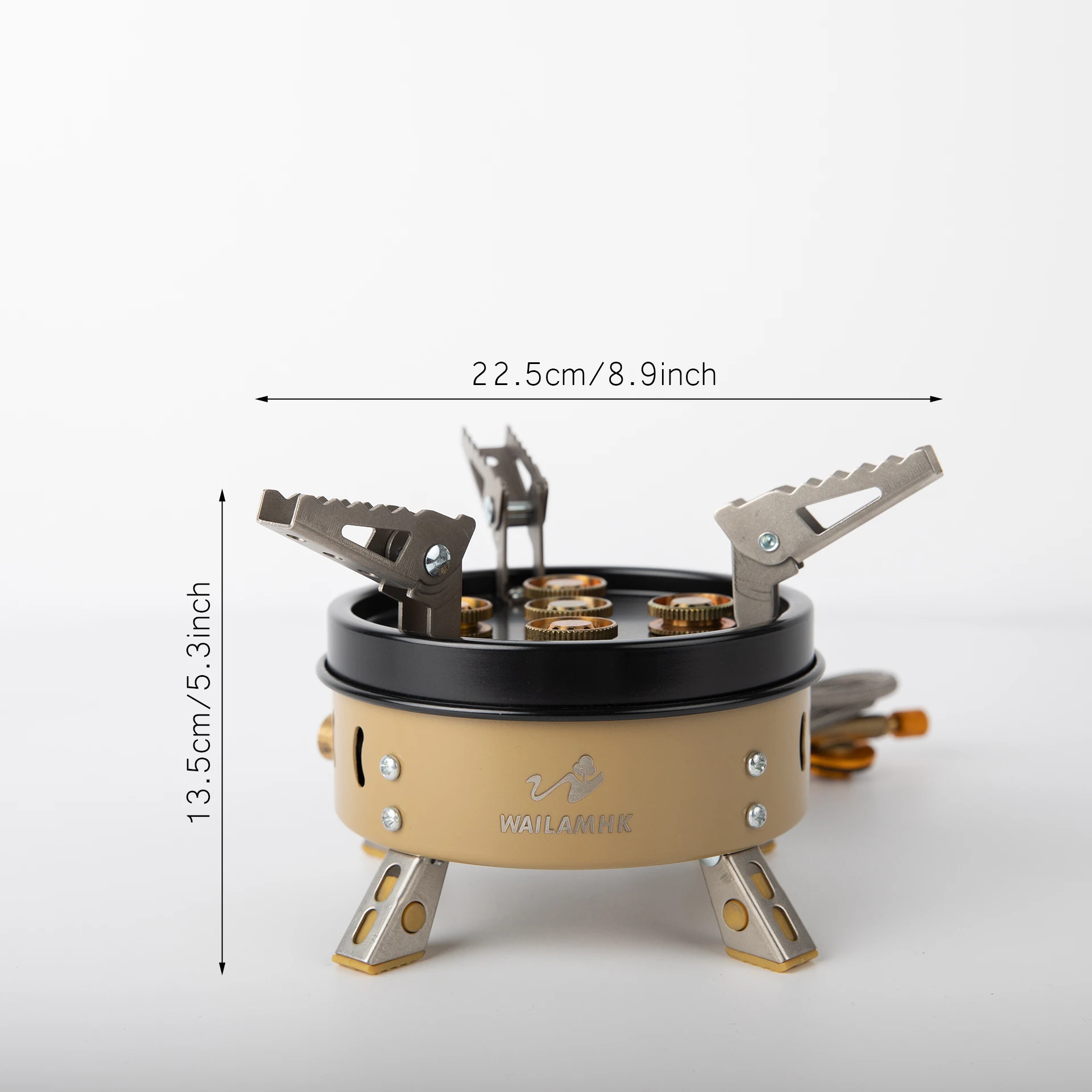 CE High Quality Stainless Steel 5 Burner Outdoor Stoves Portable Five-head Gas Stove for camping and outing