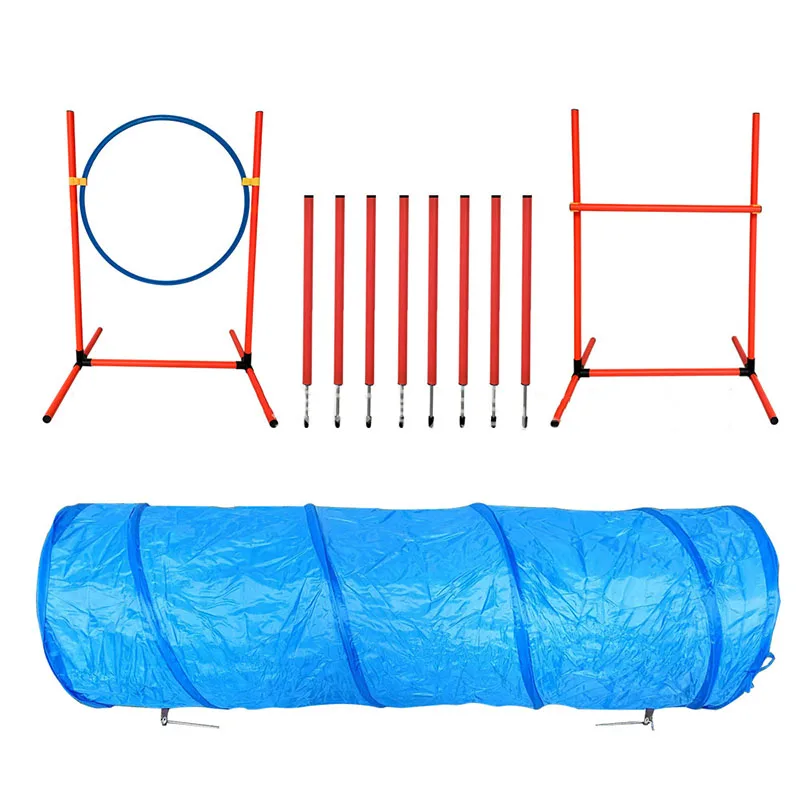 Kingtale Dog Agility Course Equipments Obstacle Agility Training Starter Kit for Pet Outdoor Games