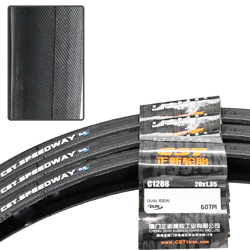 Original C S T tiresTyres 20x1.35 20x1 1/8 C1288 60TPI Speedway tires and  presta valve inner tube for BMX racing