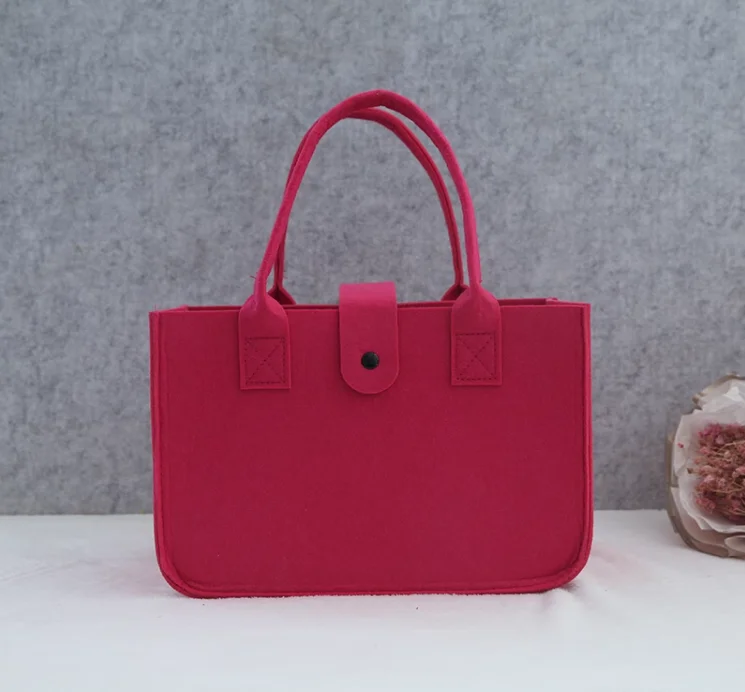 Office Felt Bags Large Shopping Bag Felt Tote Party Recycled Felt Tote Bag