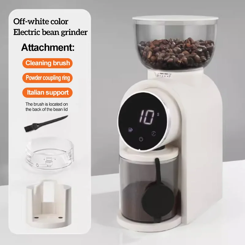 Factory 2024 New Commercial Full Automatic Bean Coffee Machine Hand Punch Italian Mill Bean Grinder with Adjusted Thickness