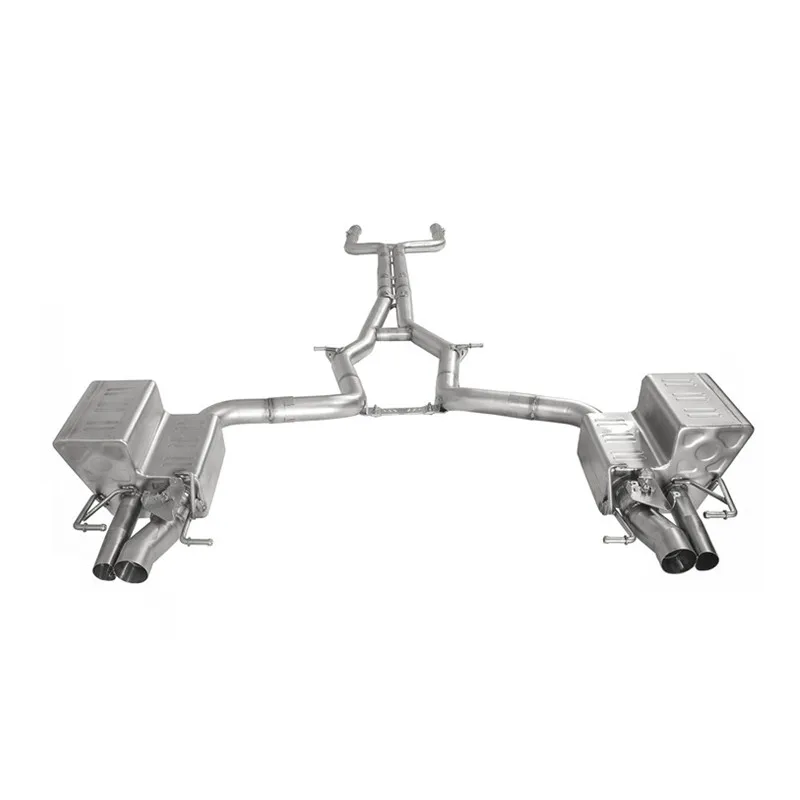 
Stainless steel For BENZ E63 E63 S W213 Catback 2016-Present Full system with cat pipe valve Exhaust system pipe 